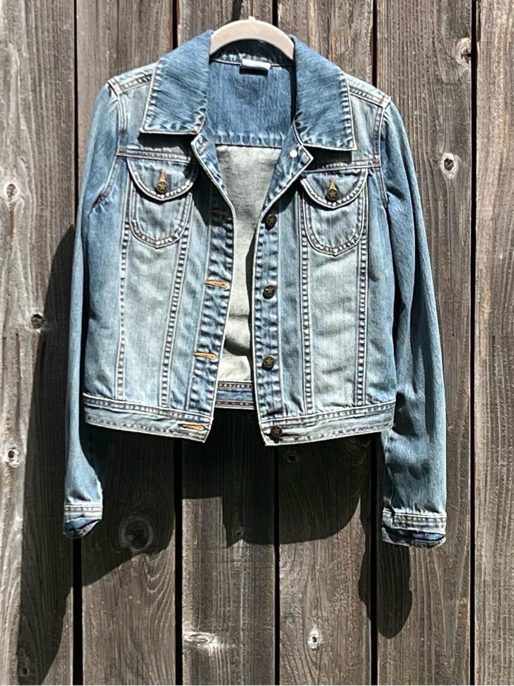 Converse denim jean jacket size XS